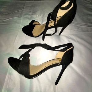 Beautiful black open toe heels